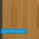Ver imagem 5 de Guarda-roupa Casal 164,10cm 6 Portas 2 Gavetas 100% Mdf Papoulas Espresso Móveis