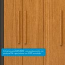 Ver imagem 5 de Guarda-Roupa Casal 6 Portas 2 Gavetas 100% MDF 164cm Papoulas Espresso Móveis Marrom/Cinamomo