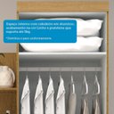 Ver imagem 7 de Guarda-roupa Solteiro 110,20cm 2 Portas 4 Gavetas com Espelho 100% Mdf 