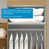 Guarda-roupa Solteiro 110,20cm 2 Portas 4 Gavetas com Espelho 100% Mdf  - 7