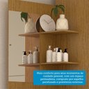 Ver imagem 6 de Guarda-roupa Solteiro 110,20cm 2 Portas 4 Gavetas com Espelho 100% Mdf 