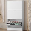 Ver imagem 2 de Sapateira Multiuso 3 Gavetas Basculantes 120x65 cm Aurora Branco Rudk