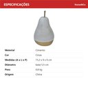 Ver mais imagens de Adorno Decorativo de Cimento Cinza 16x9x9cm Enfeite Mesa Estante Sala Decoração