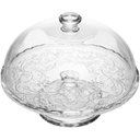 Ver imagem 1 de Prato para Bolo com Pé e Tampa Daisy 28,5cm x 28,5cm x 21cm Cristal Mesa Posta Wolff