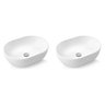 Kit com 2 Cuba de Apoio Oval 48,5x35x13,5cm Luxo Docol - 1