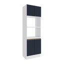 Ver imagem 1 de Kit 2 Fornos Celeste Kappesberg 100% Mdf 4 Portas Branco/azul 70cm