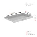 Ver imagem 6 de Mapoteca Mont 5 Gavetas 71,3cm x 120,4cm Aço Cinza