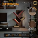 Ver imagem 3 de Livreiro de Mesa Vértice Organizador de Livros Revistas Nicho Nogal