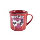Ver imagem 1 de Caneca de Porcelana Vermelha Mickey e Minnie ?true Love?