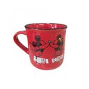 Ver imagem 2 de Caneca de Porcelana Vermelha Mickey e Minnie ?true Love?