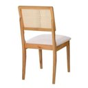 Ver imagem 2 de Cadeira Bella Design Moderno Encosto de Rattan