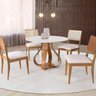 Cadeira Bella Design Moderno Encosto de Rattan - 5