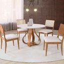 Ver imagem 3 de Cadeira Bella Design Moderno Encosto de Rattan