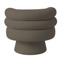 Ver imagem 7 de Poltrona Orgânica Mabel Base Fixa Bouclé Marrom - Nexta Casa