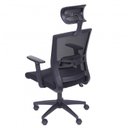 Ver imagem 2 de Kit 8 Cadeiras Escritorio Presidente Ergonômica NR17 Tela Mesh 3317 Preto