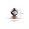 Luminária Abajur Globo Astronauta Led Usb Enfeite Decorativo Esfera de Vidro 3d Base de Madeira - 3