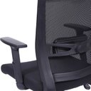 Ver imagem 5 de Kit 2 Cadeiras Escritorio Presidente Ergonômica NR17 Tela Mesh 3317 Preto
