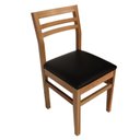 Ver imagem 1 de Cadeira Madeira Maciça para Sala de Jantar Diamante Preto/Imbuia