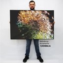 Ver imagem 2 de Quadro Decorativo em Canvas Gotas de Orvalho TaColado Moldura Flutuante 4,5cm Freijó 120 x 80 cm