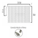 Ver imagem 6 de Cortina de Led 500 Leds Natal Natalino Rede 3,5 Metros Enfeite Casa Jardim Decoraçao Festa Confrater