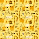 Ver imagem 3 de Papel de Parede Infantil - Girafa Arte Destaque 3,50 Metros