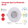 Lâmpada Spot Led Redondo Bivolt 11,2x11,2cm 10w Potência 800 Lúmens Durín - 2