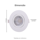 Ver imagem 3 de Lâmpada Spot Led Redondo Bivolt 11,2x11,2cm 10w Potência 800 Lúmens Durín