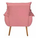 Ver imagem 3 de Poltrona Sofá Decorativa Estofado para Recepção Escritório:rosa