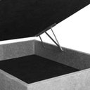 Ver imagem 3 de Cama Box Baú Casal Suede Cinza 138x188x39