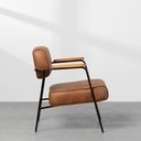 Ver imagem 3 de Poltrona Hall Pu Caramelo Poltrona Hall Pu - Caramelo Abra Casa