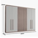 Ver imagem 3 de Guarda Roupa Casal Orion Mdf com 6 Portas e 4 Gavetas