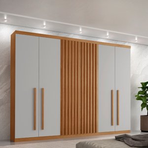 Guarda Roupa Casal Orion Mdf com 6 Portas e 4 Gavetas