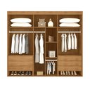 Ver imagem 4 de Guarda Roupa Casal Orion Mdf com 6 Portas e 4 Gavetas