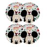 Jogo 4 Pratos Rasos Melamina Refeição Infantil Mickey Mouse 20cm - Tuut - 1