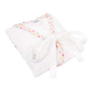 Roupão Adulto Velour 100% Algodão Estampado Branco - Wp Connect Roupão Adulto Liberty Velour com Vis