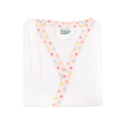 Roupão Adulto Velour 100% Algodão Estampado Branco - Wp Connect Roupão Adulto Liberty Velour com Vis - 4