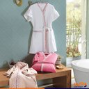 Ver imagem 2 de Roupão Adulto Velour 100% Algodão Estampado Branco - Wp Connect Roupão Adulto Liberty Velour com Vis