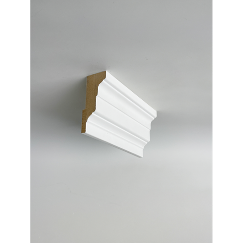 Rodateto Clássico MDF Branco 7,36 Metros Lineares