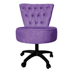 Kit Maca Estética Capitonê com Mocho e Escadinha 70 Cm Roxa Slk Decor Reta - 3