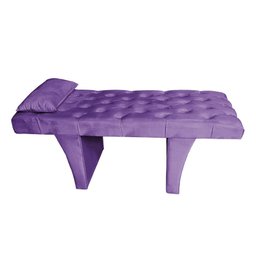 Kit Maca Estética Capitonê com Mocho e Escadinha 70 Cm Roxa Slk Decor Reta - 2