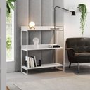 Ver imagem 1 de Nicho 3 Prateleiras 95cm Industrial Córdoba Branco Marrom