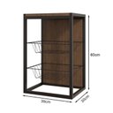 Ver imagem 4 de Fruteira Vertical de Parede Preto com Imbuia