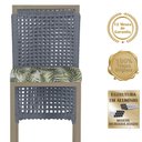 Ver imagem 3 de 2 Banqueta em Alumínio Roma Fendi Corda Náutica Tecido 5