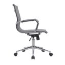 Ver imagem 4 de Kit 2 Cadeiras de Escritório Diretor Eames em Couro - Cinza