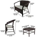 Ver imagem 3 de Kit De Poltronas E Mesa Navegantes Fibra Branco Gelo