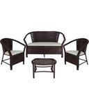 Ver imagem 1 de Kit De Poltronas E Mesa Navegantes Fibra Branco Gelo