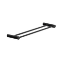 Ver imagem 1 de Toalheiro Duplo para Banheiro Preto Fosco Orion Grego Metal 40cm