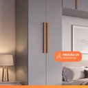 Ver imagem 6 de Guarda Roupas Modulado Closet Quarto Completo 9 Portas com Espaço para Cama Queen 1,58m Madrid