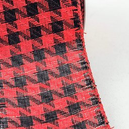 Fita Vermelho E Preto Natalina 6cmx9m Pied De Poule Natal - 4