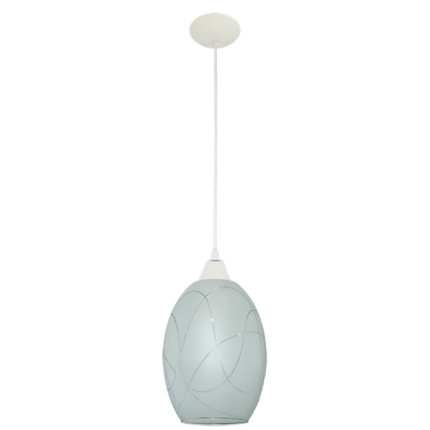 Pendente Moderno Barril Extra Grande Multi Ambientes:branco/branco C/filete Aleatório/110/220